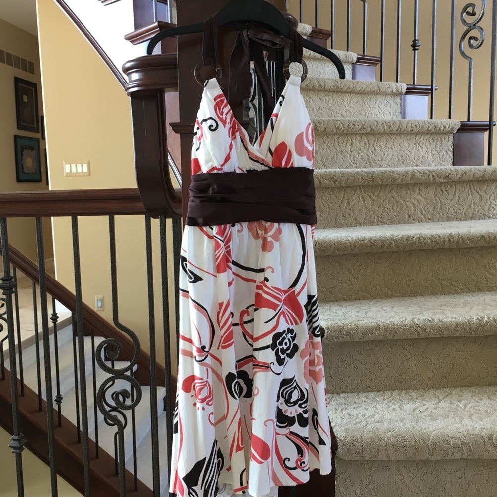 Floral beach dress.